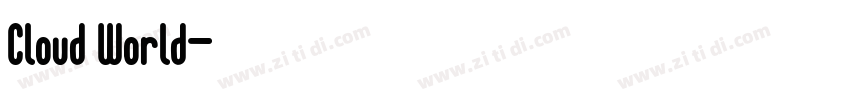 Cloud World字体转换